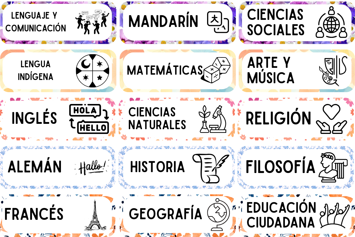 Día 5: Stickers de Materias