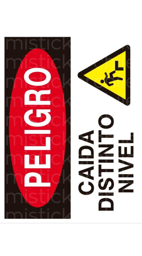 Señaletica peligro personalizado