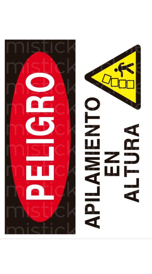 Señaletica peligro personalizado