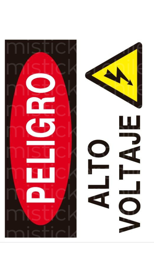 Señaletica peligro personalizado