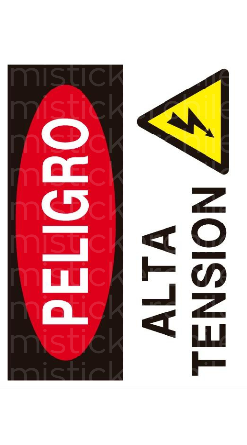 Señaletica peligro personalizado