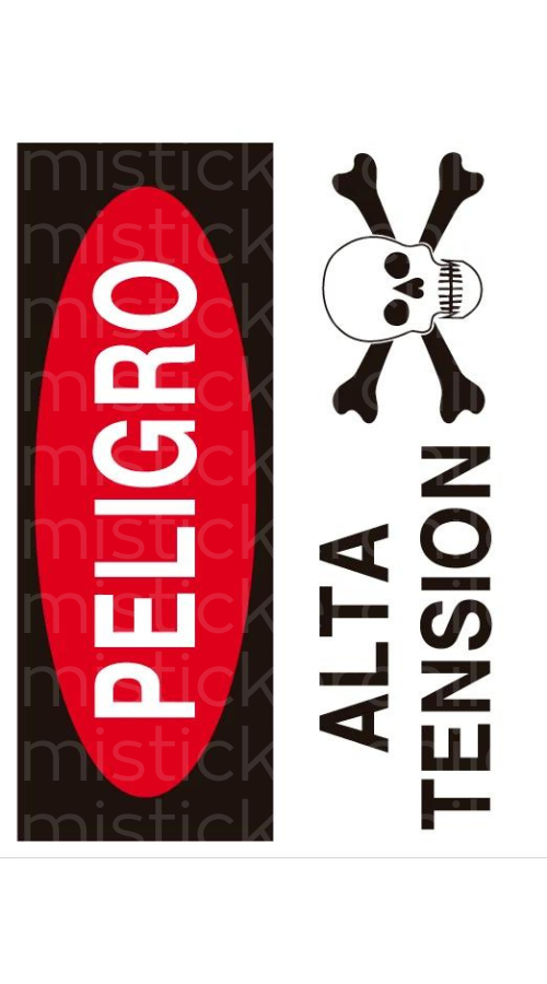 Señaletica peligro personalizado