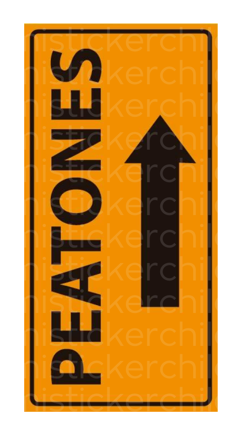 Señaletica peatones derecha