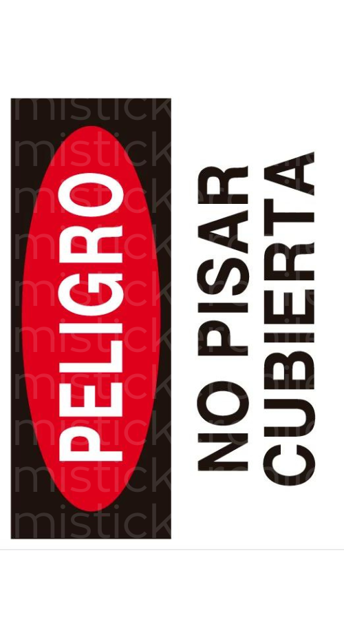Señaletica peligro personalizado