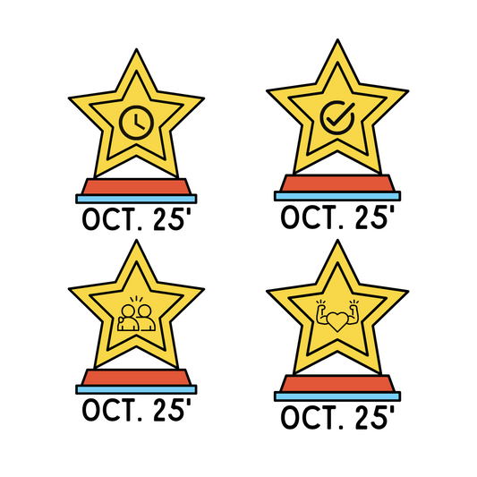 Día 19: Stickers para el "Alumno del mes"