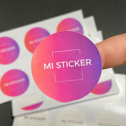 Sticker circular color mate