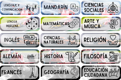 Día 5: Stickers de Materias