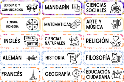 Día 5: Stickers de Materias
