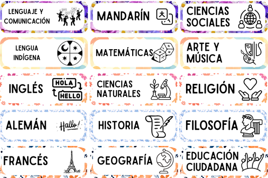 Día 5: Stickers de Materias