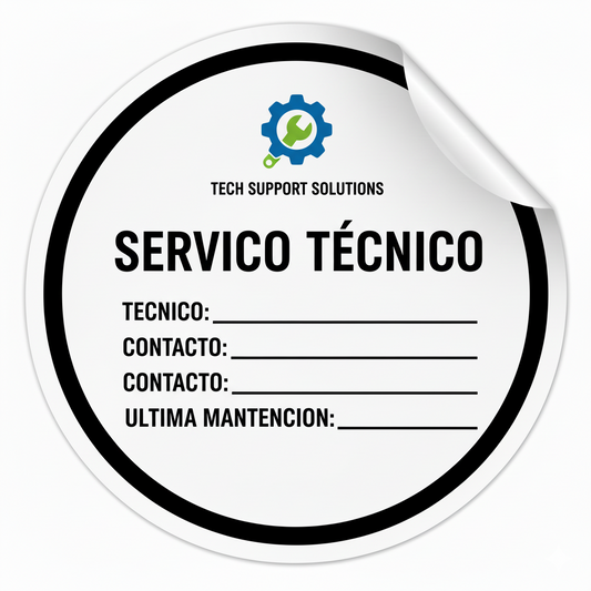 Día 26: Stickers para Contacto Servicio Técnico