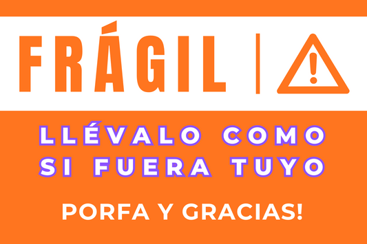 Día 15 - Sticker para Mercancía Frágil en fletes