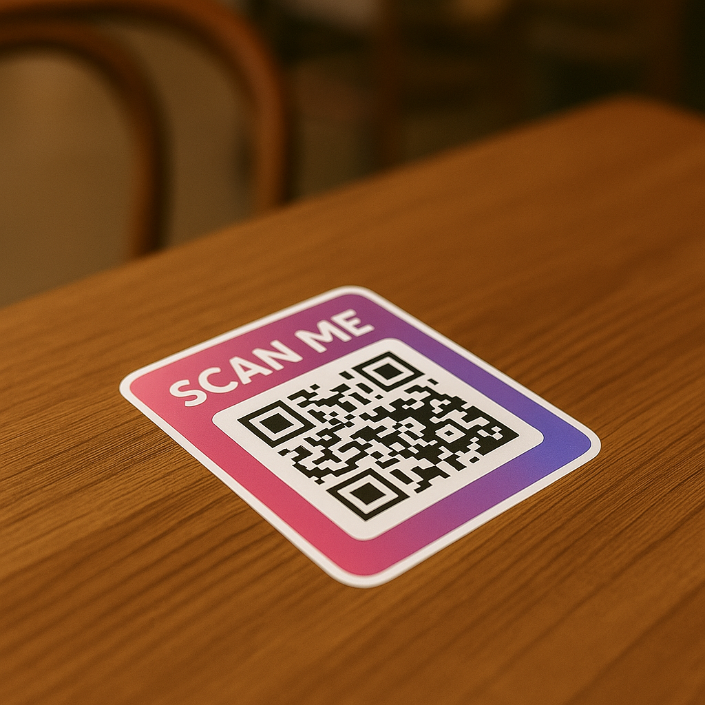 Sticker con Código QR  Personalizado