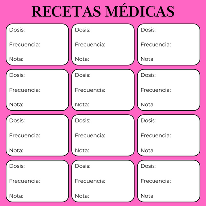 Día 6: Stickers de Recetas Médicas